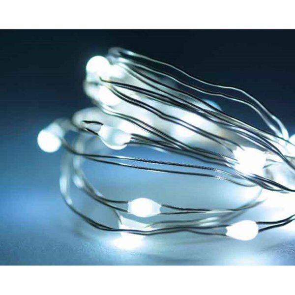 Lumineo 20 Cool White Micro LED Battery Operated String Lights (0.9m)