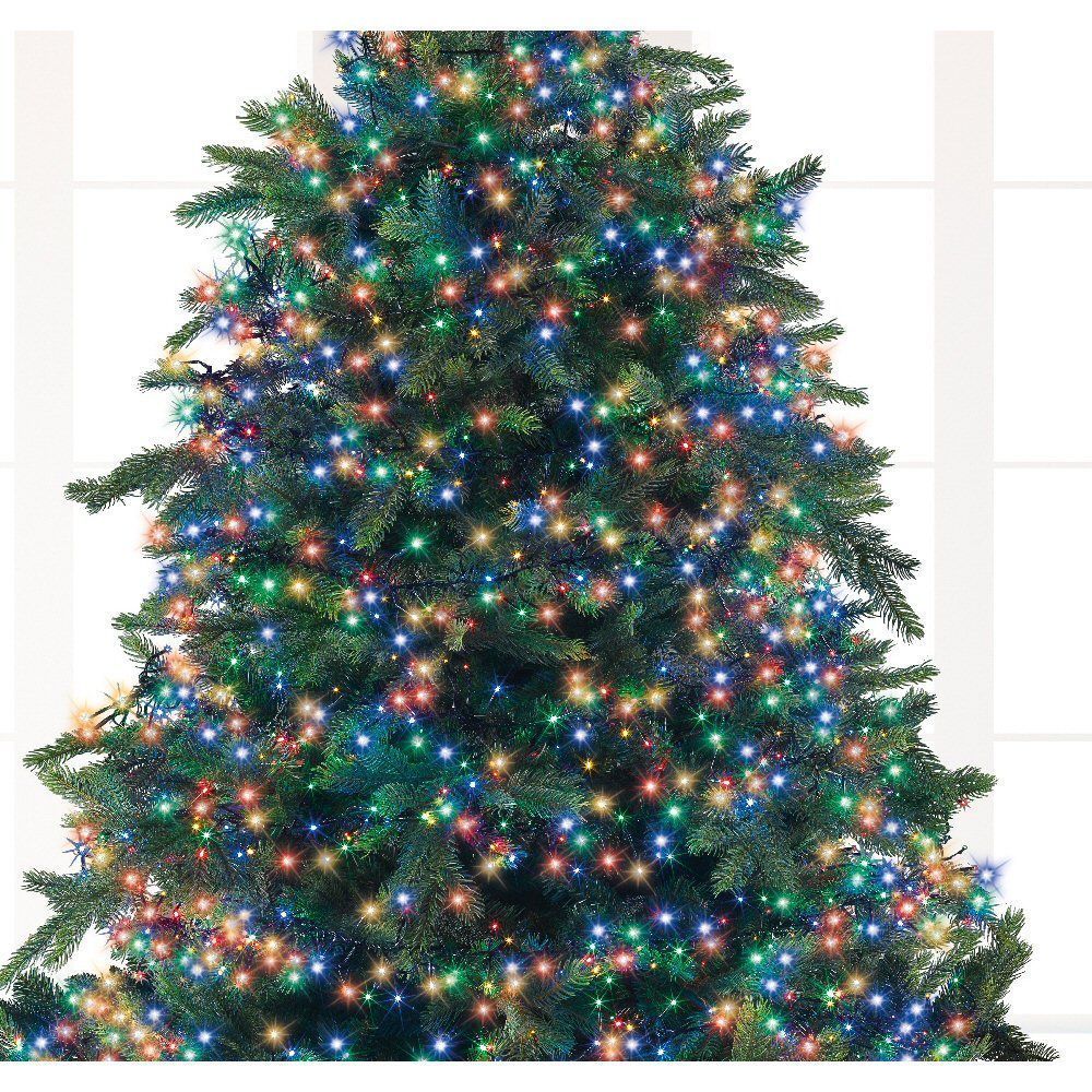 Lumineo 768 Multi Coloured LED Twinkle Cluster Lights (7m)