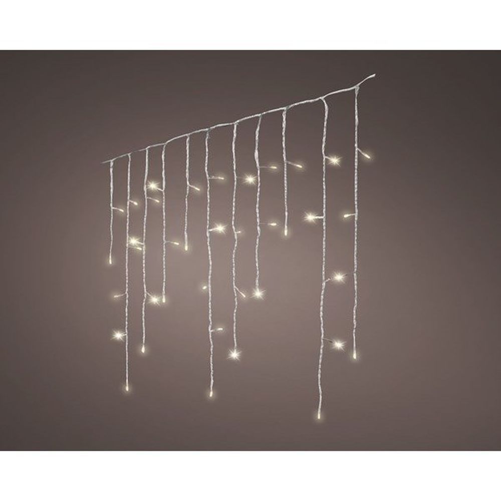 Lumineo 480 Warm White LED Snowing Effect Icicle Lights (11.8m)