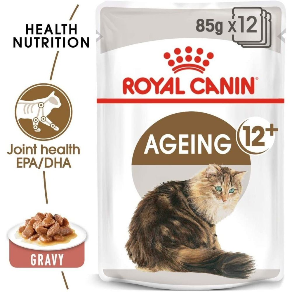 Royal Canin 12 x 85g Ageing +12 Cat Food in Gravy