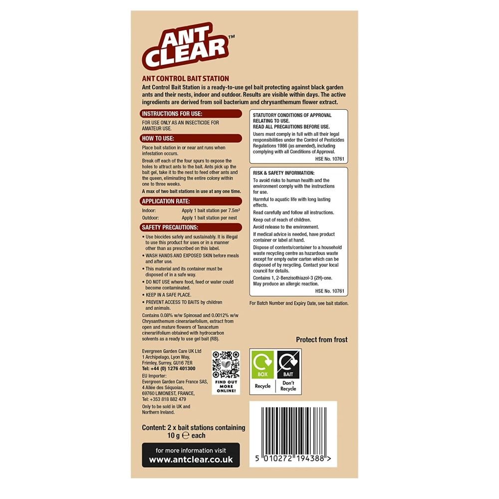 Ant Clear Bait Station - 2 Pack - Old Railway Line Garden Centre