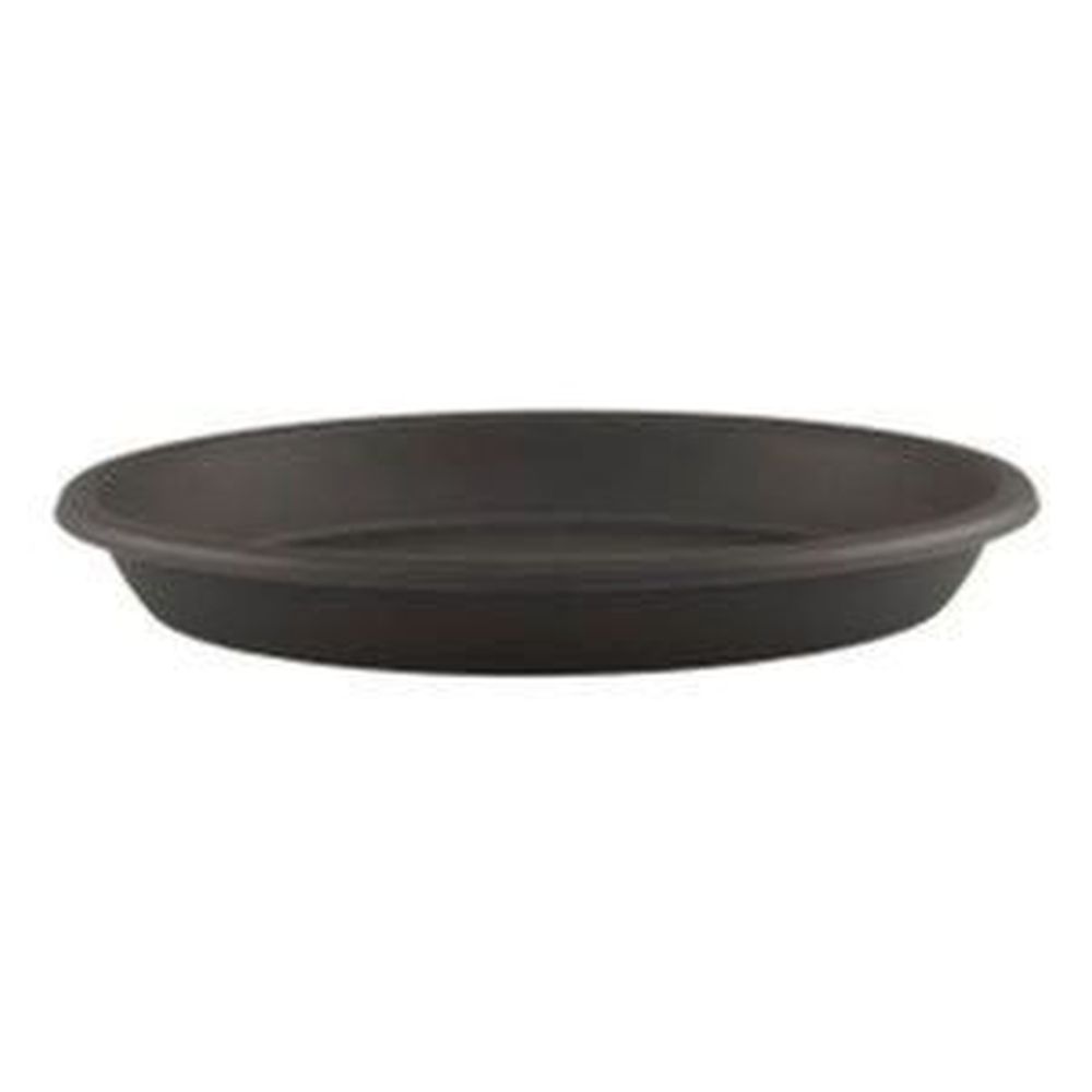 Artevasi 15cm Anthracite Round Saucer - Old Railway Line Garden Centre