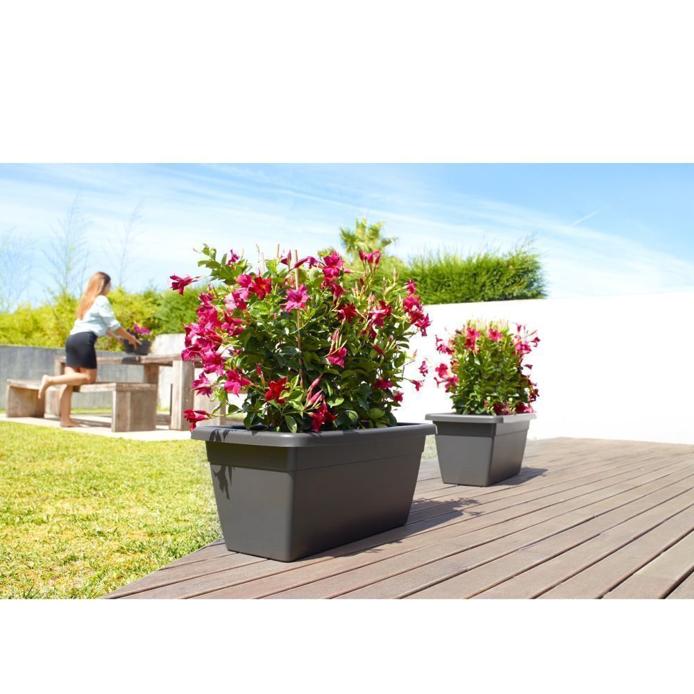Artevasi 60cm Anthracite Venezia Plant Box - Old Railway Line Garden Centre