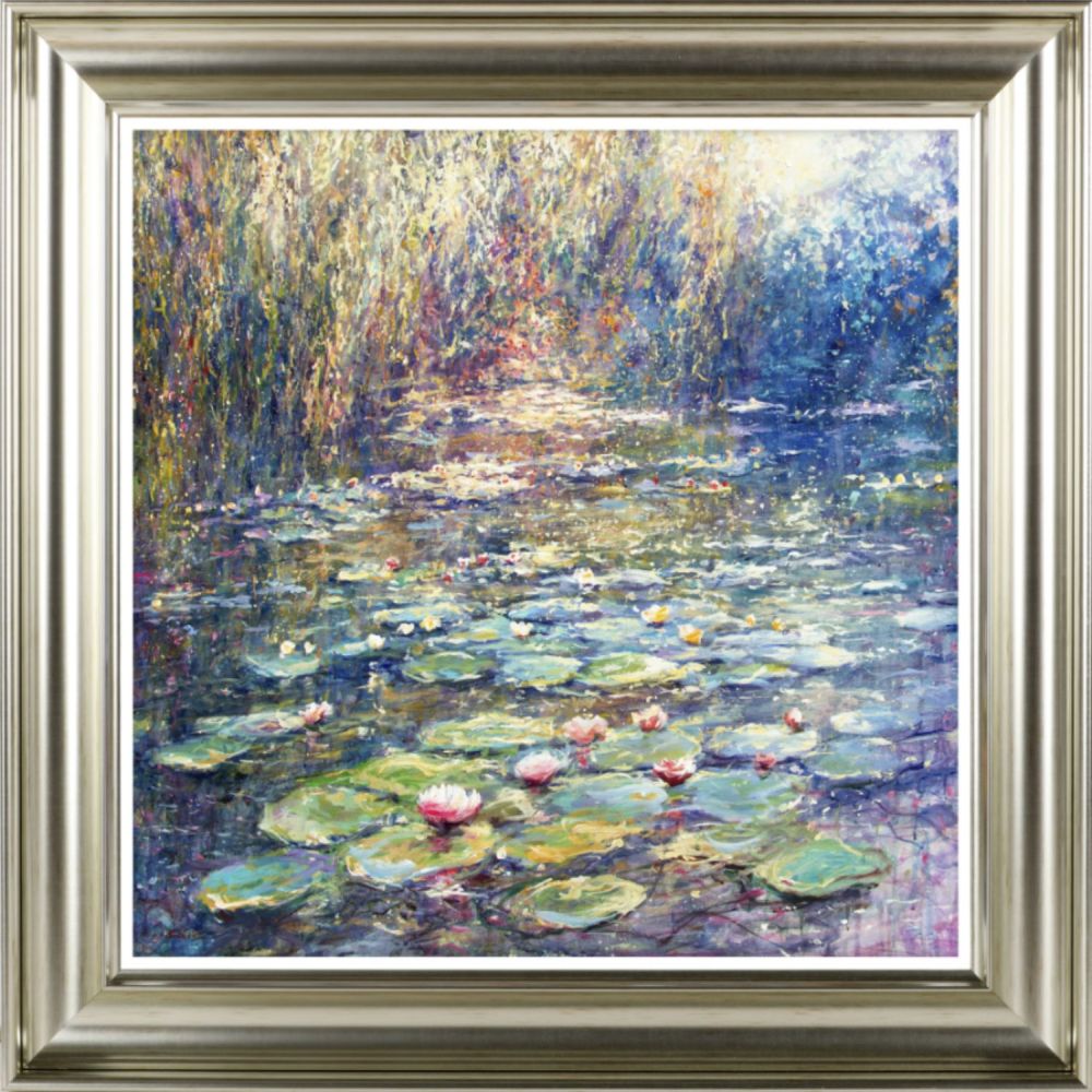 Artko 96cm 'Lily Pond' Framed Print by Mariusz Kaldowski - Old Railway Line Garden Centre