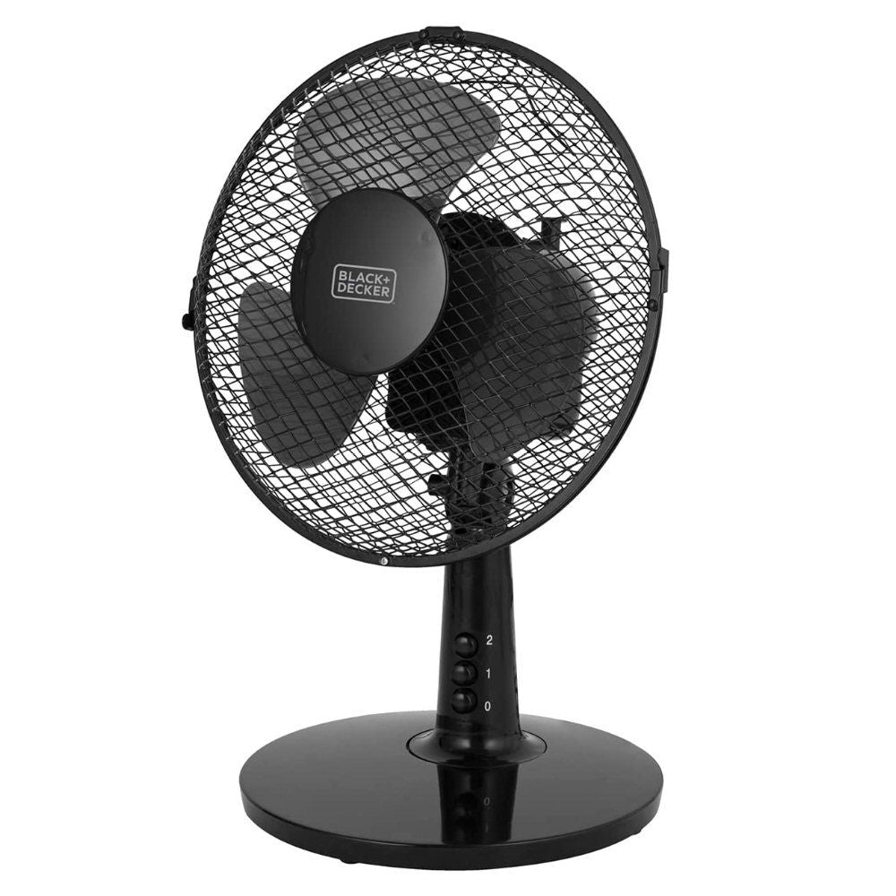 Black + Decker 9" Black 20W Desk Fan - Old Railway Line Garden Centre