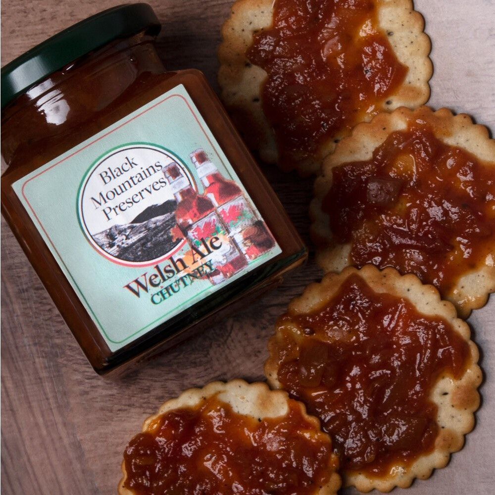 Black Mountain Preserves Artisan Welsh Ale Chutney 300g - Old Railway Line Garden Centre