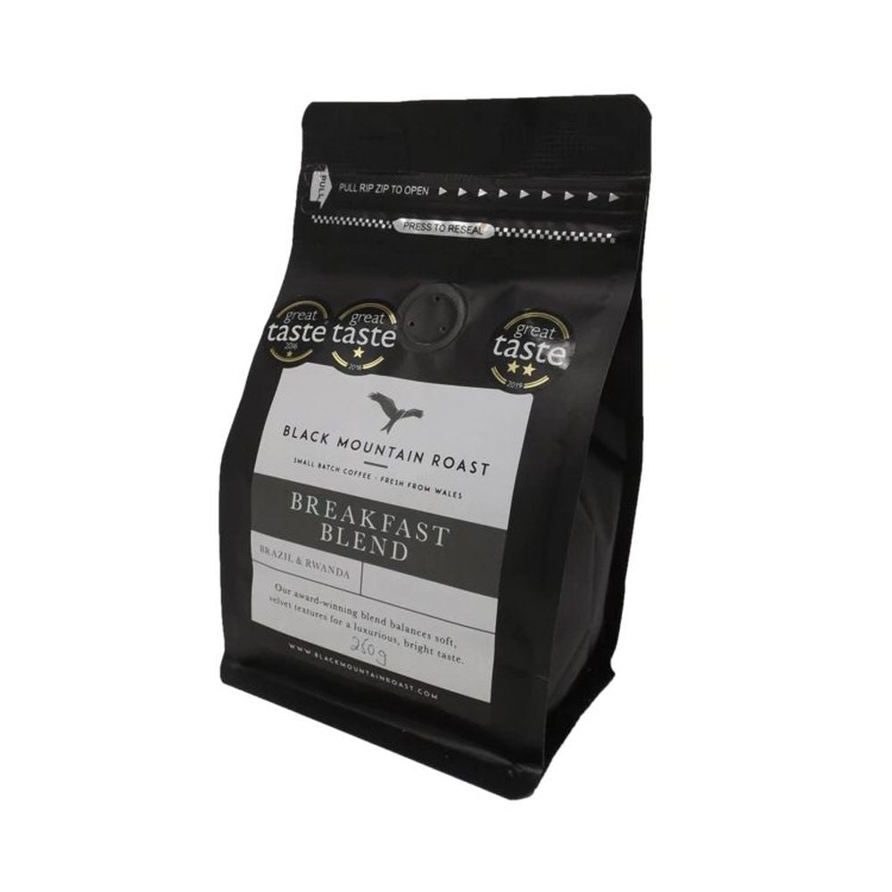 Black Mountain Roast 250g Breakfast Blend Coffee Beans - Old Railway Line Garden Centre