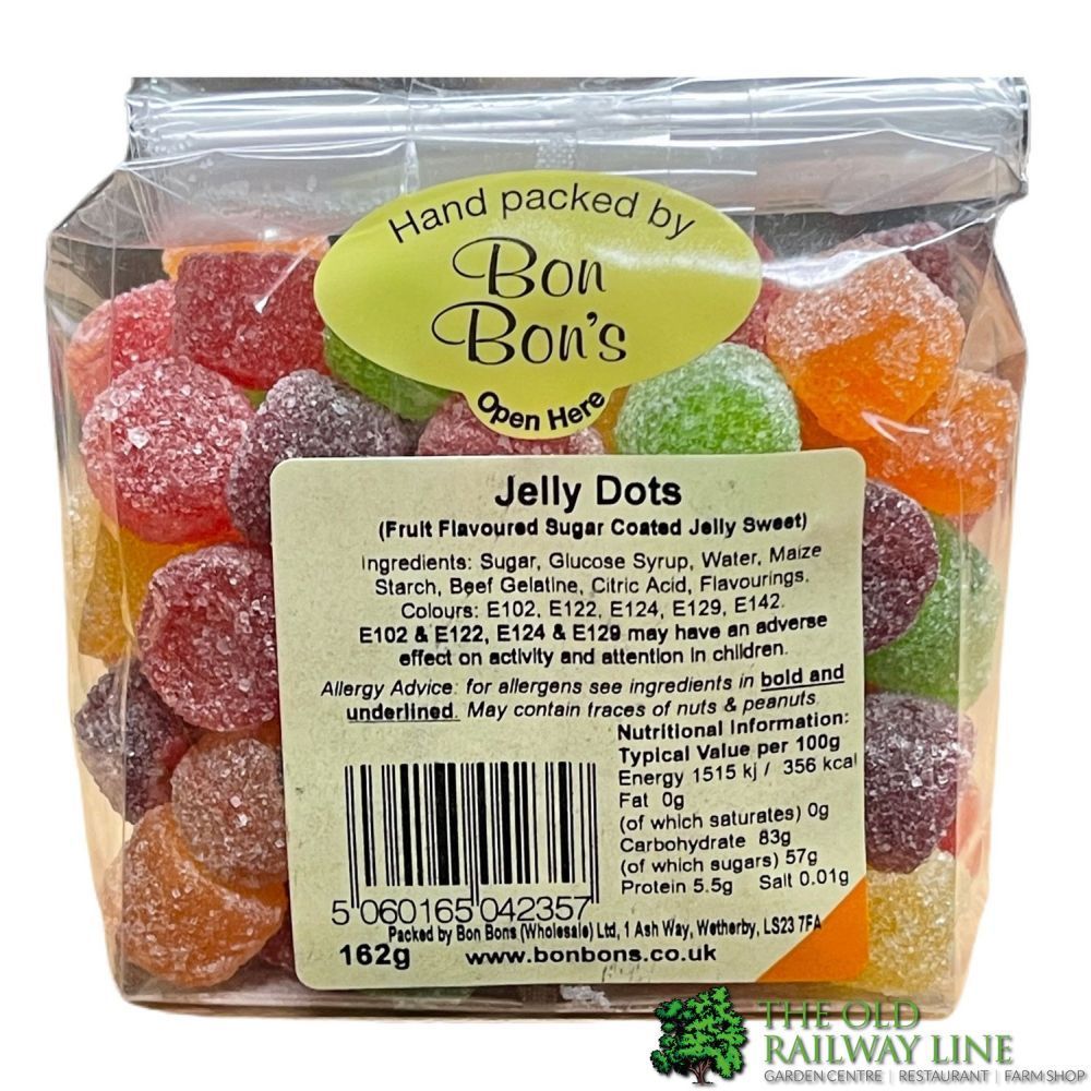 Bon Bon's162g Jelly Dots - Old Railway Line Garden Centre