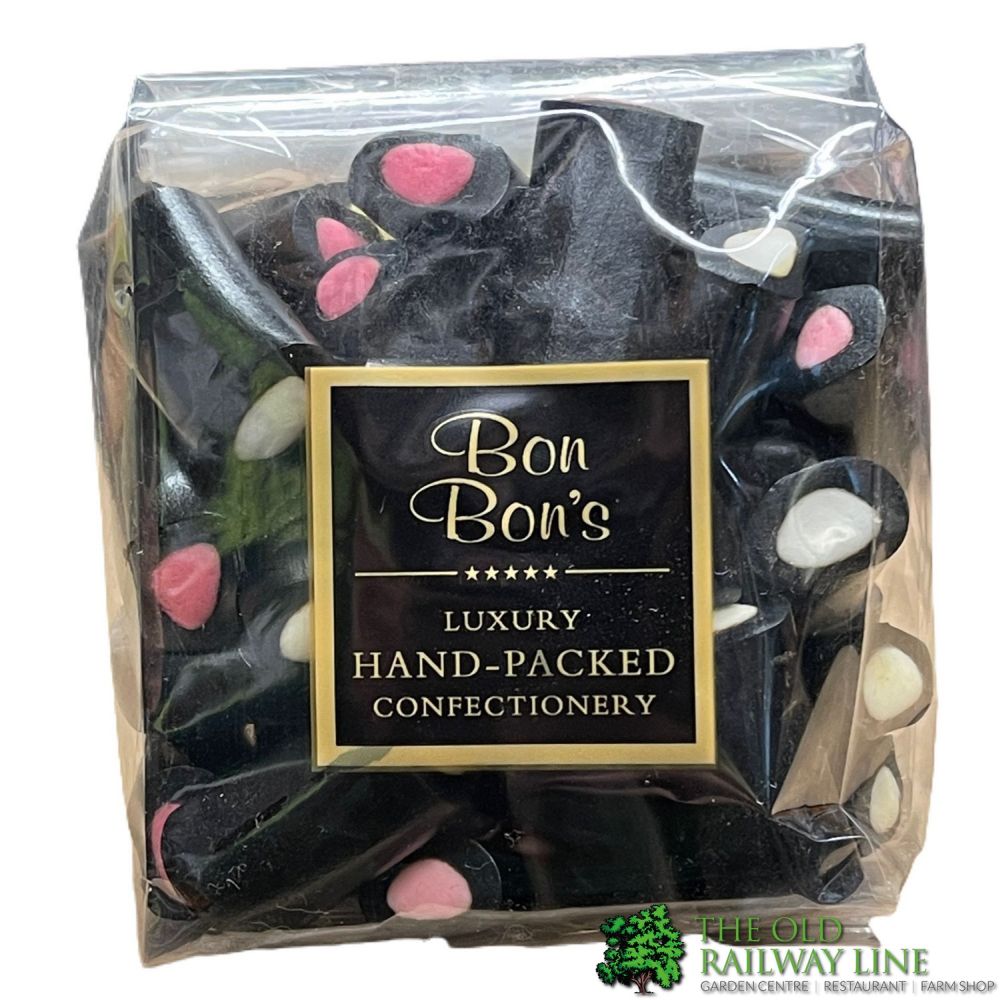 BonBons 185g Liquorice Cream Rock - Old Railway Line Garden Centre