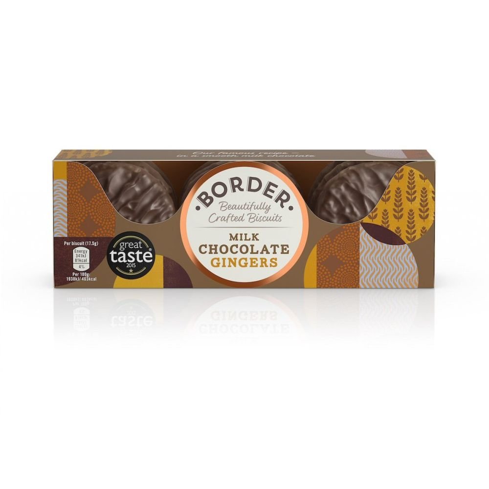 Border Biscuits 150g Milk Chocolate Gingers - Old Railway Line Garden Centre
