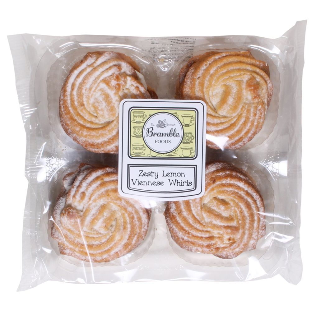Bramble Foods Zesty Lemon Viennese Whirls 4 Pack - Old Railway Line Garden Centre