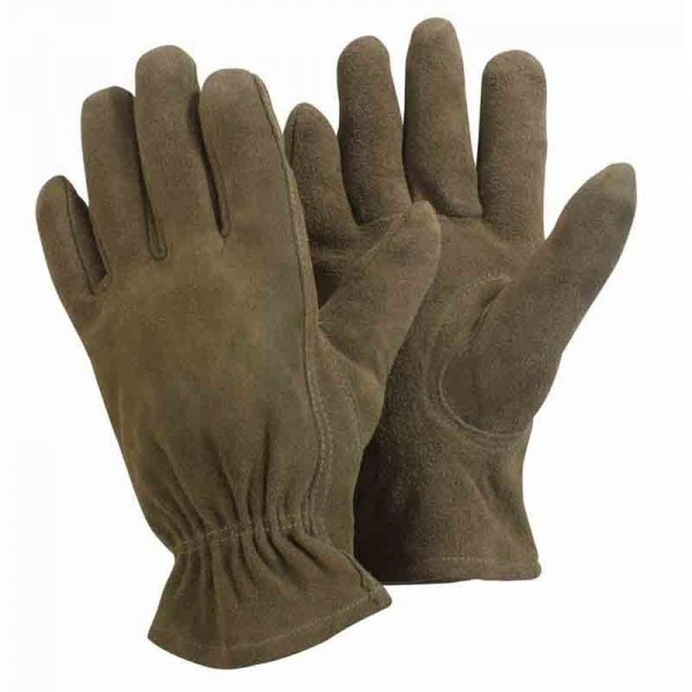 Briers Olive Premium Suede Gardener Gloves - Large - Old Railway Line Garden Centre