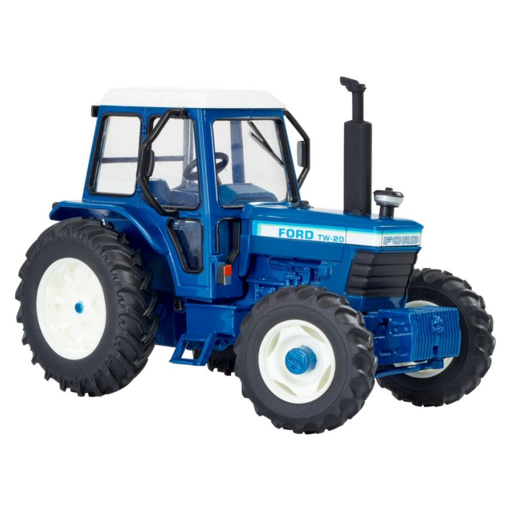Britains 1:32 Scale Blue Ford TW20 Tractor Cast Metal Toy - Old Railway Line Garden Centre