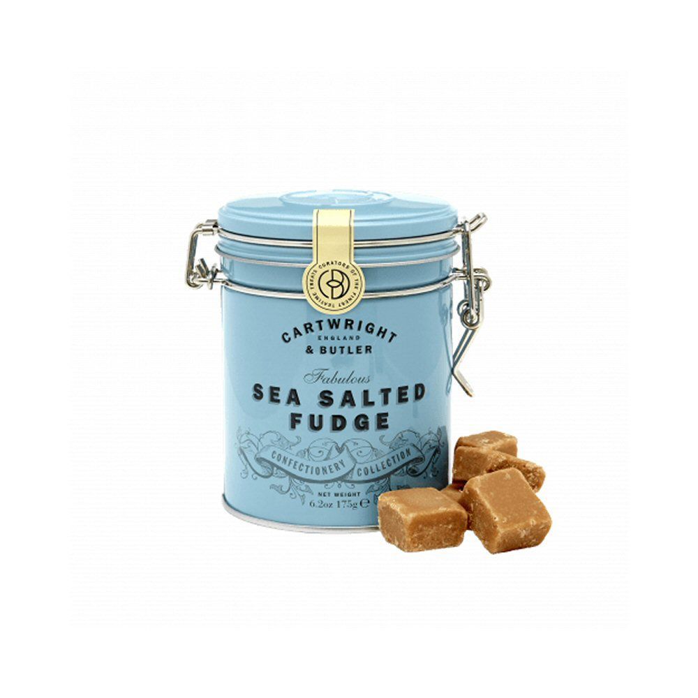 Cartwright & Butler 175g Sea Salted Fudge Tin - Old Railway Line Garden Centre