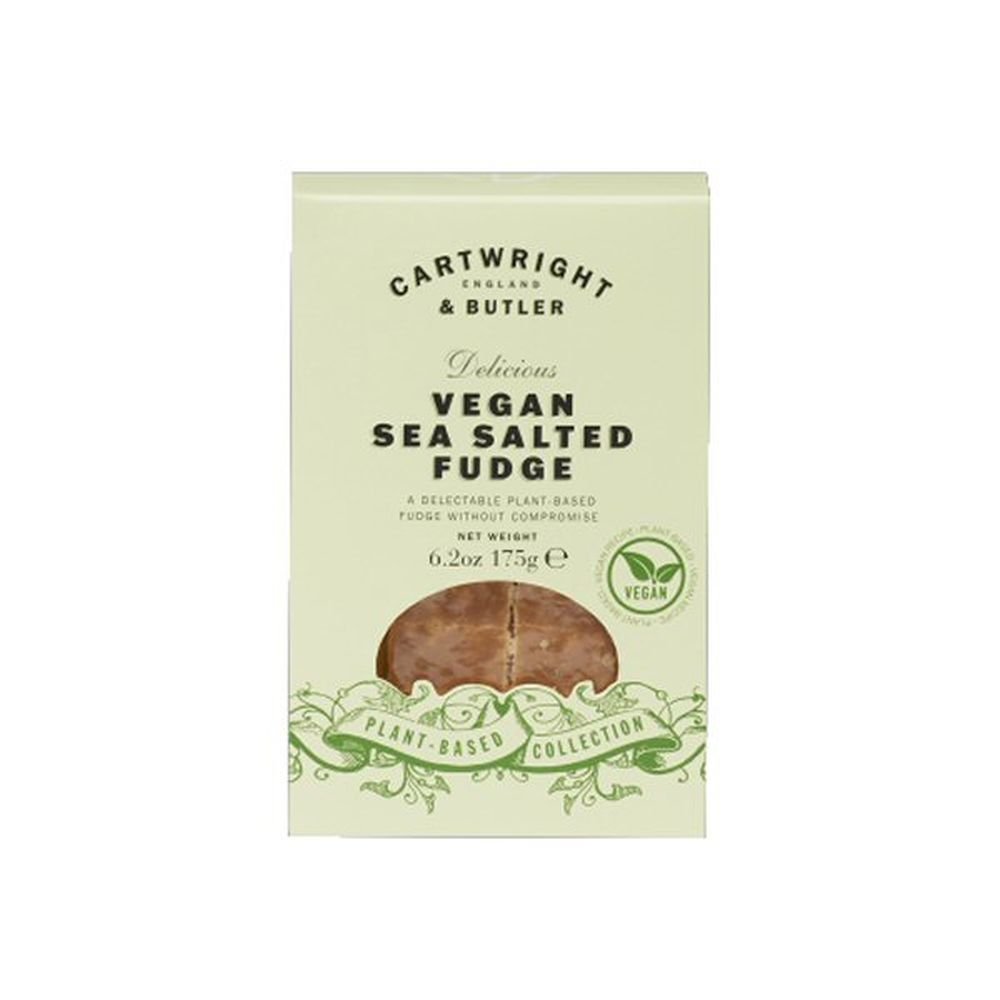 Cartwright & Butler 175g Vegan Sea Salted Fudge in Carton - Old Railway Line Garden Centre
