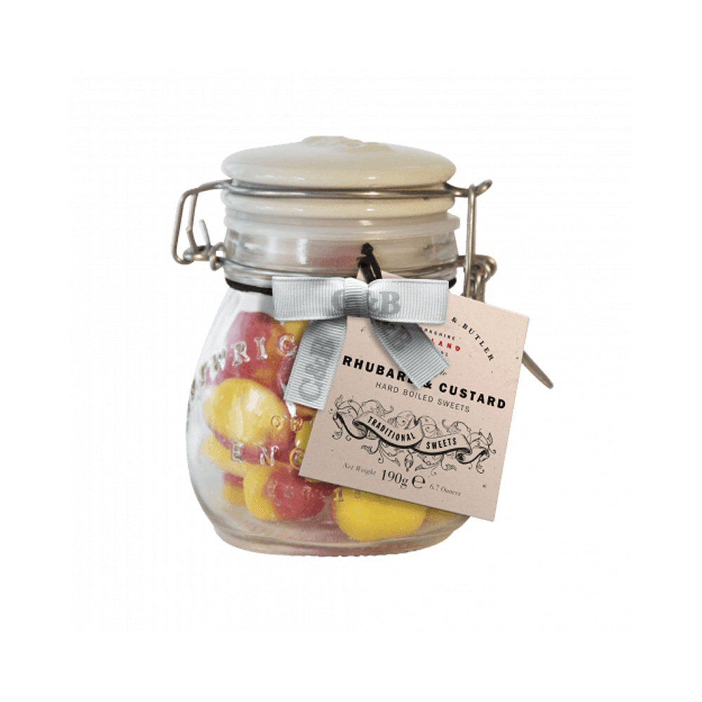 Cartwright & Butler 190g Rhubarb & Custard Sweets - Old Railway Line Garden Centre