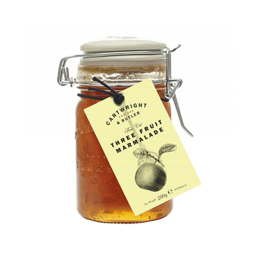 Cartwright & Butler 280g Fine Cut Three Fruit Marmalade - Old Railway Line Garden Centre