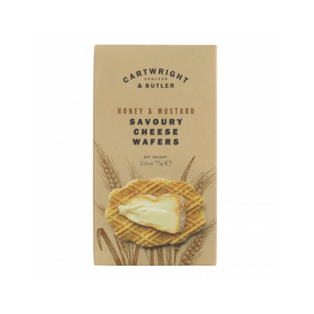 Cartwright & Butler 75g Cheese Wafers with Honey & Mustard - Old Railway Line Garden Centre