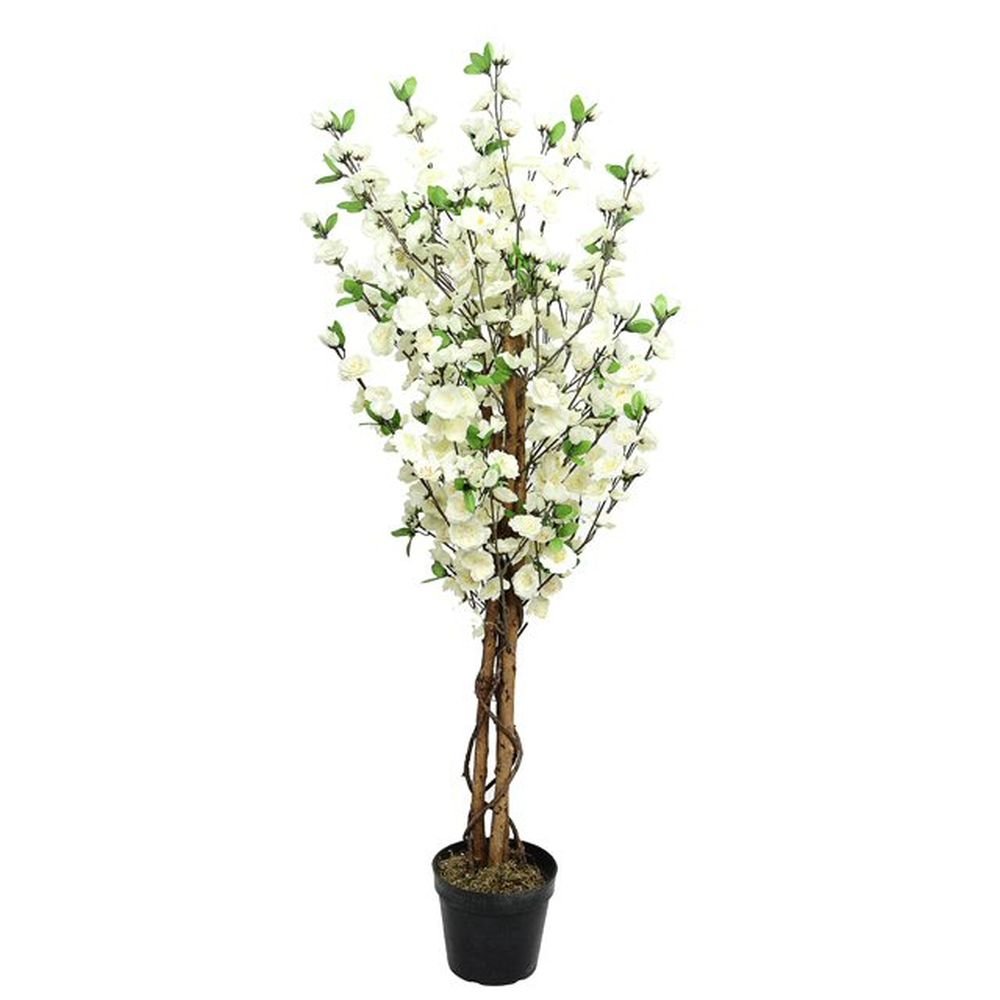 CB Imports 120cm Cream Artificial Potted Blossom Tree - Old Railway Line Garden Centre