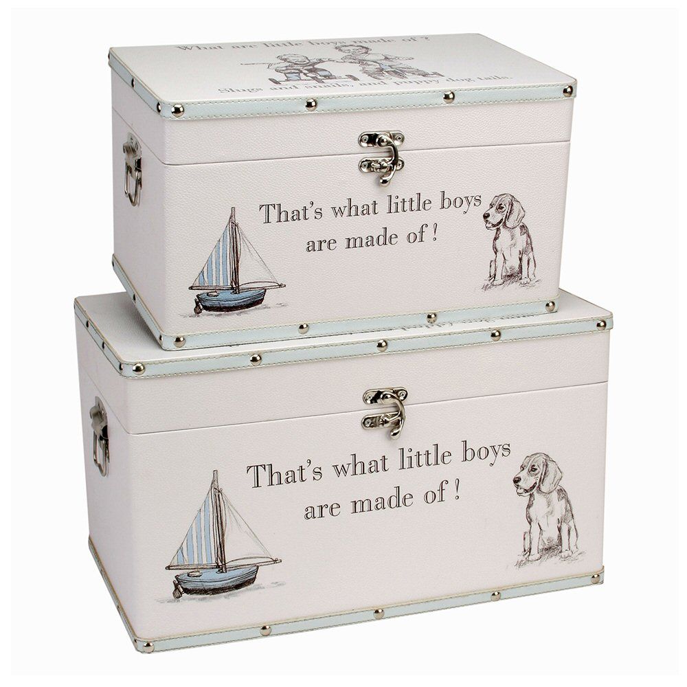 Celebrations 37.5cm Petit Cheri Small Little Boys Luggage Box - Old Railway Line Garden Centre