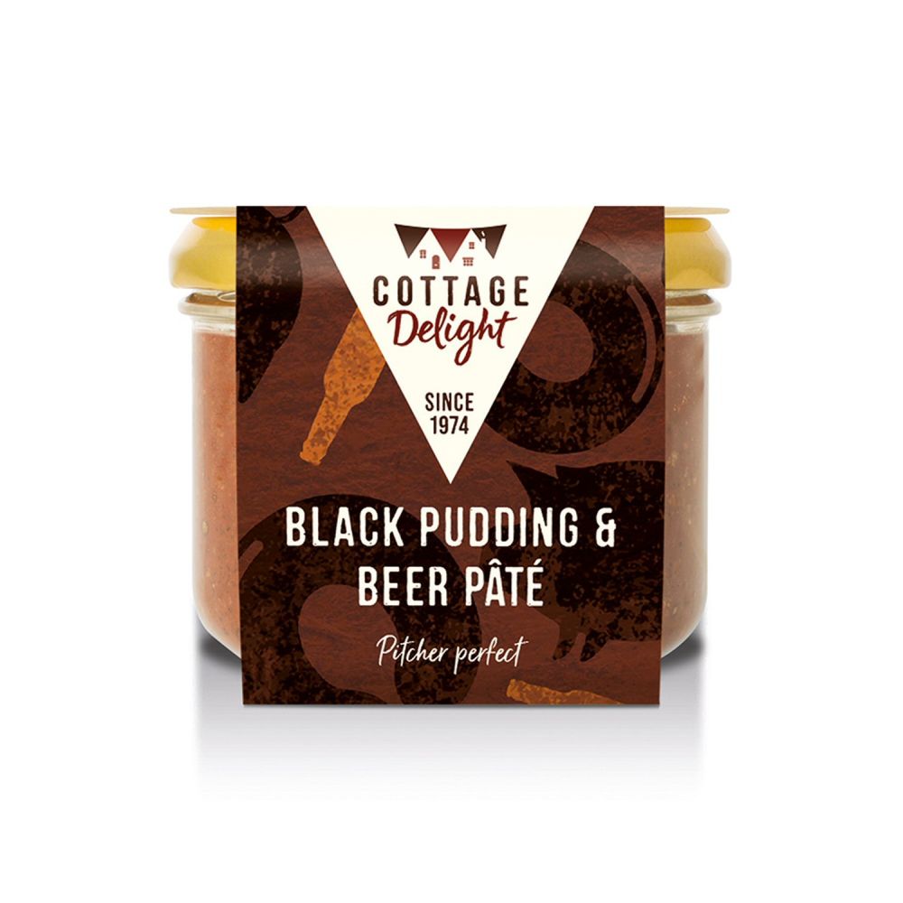 Cottage Delight 180g Black Pudding and Beer Pâté - Old Railway Line Garden Centre