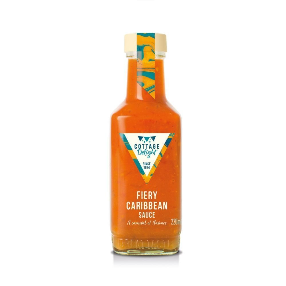 Cottage Delight 220ml Fiery Caribbean Sauce - Old Railway Line Garden Centre