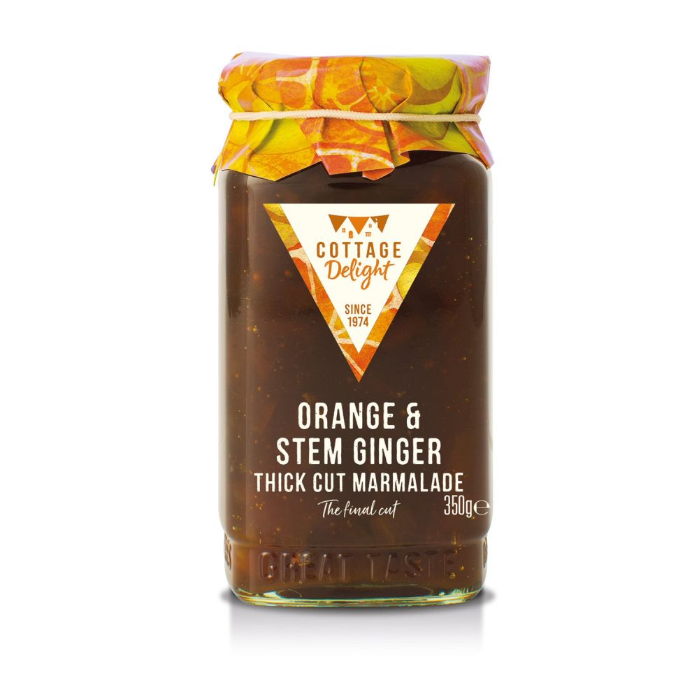 Cottage Delight 350g Orange & Stem Ginger Thick Cut Marmalade - Old Railway Line Garden Centre