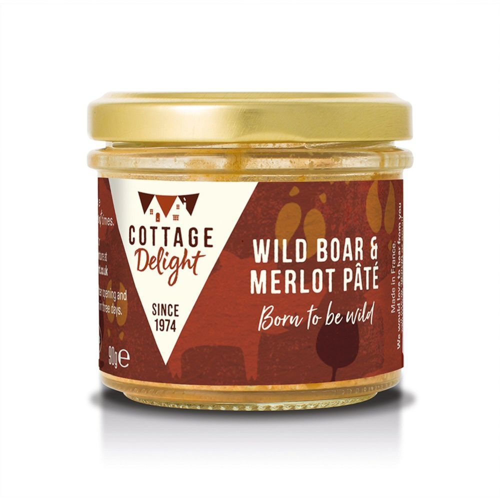 Cottage Delight 90g Wild Boar and Merlot Pâté - Old Railway Line Garden Centre