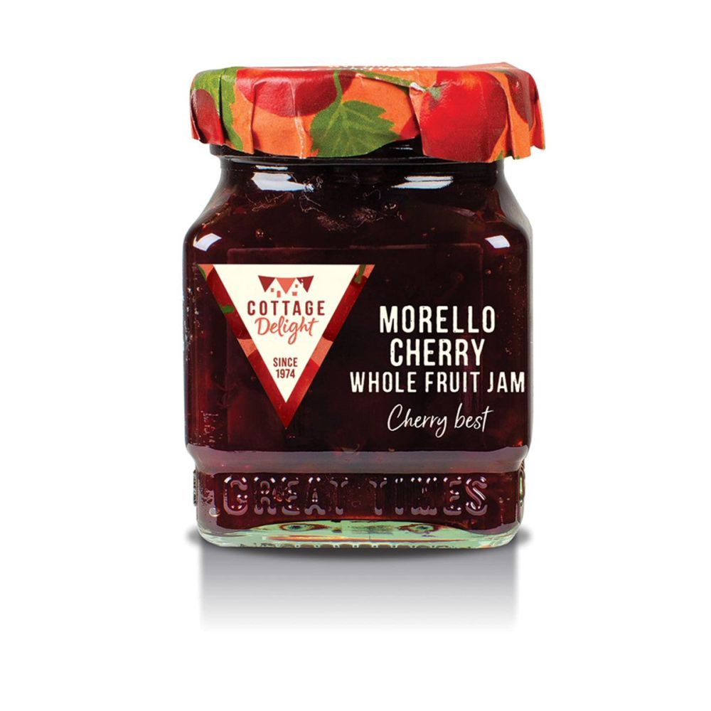Cottage Delight Morello Cherry Whole Fruit Jam - Old Railway Line Garden Centre