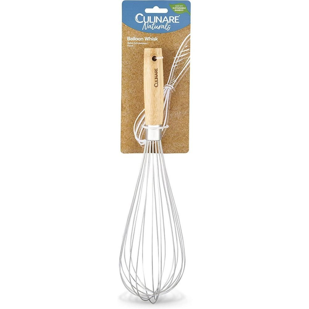 Culinare Naturals Sustainable Bamboo/Stainless Steel Whisk - Old Railway Line Garden Centre