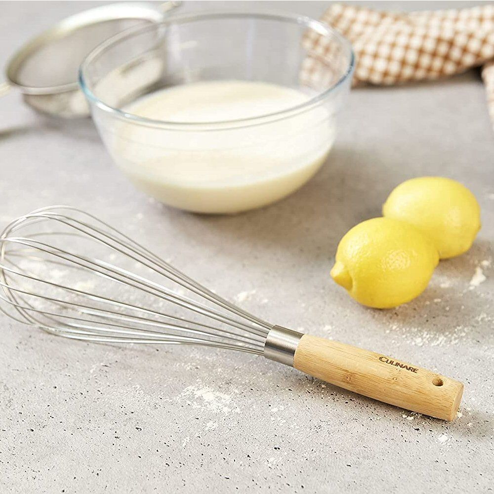 Culinare Naturals Sustainable Bamboo/Stainless Steel Whisk - Old Railway Line Garden Centre
