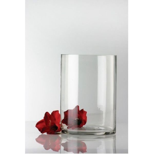 Cylinder Glass Vase - Old Railway Line Garden Centre