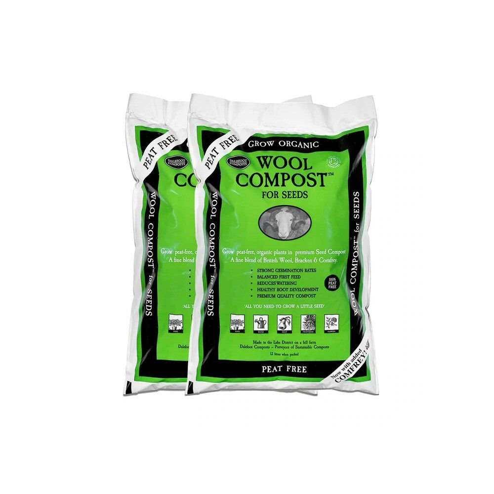 Dalefoot 12L Wool Peat - Free Seed Compost - Old Railway Line Garden Centre