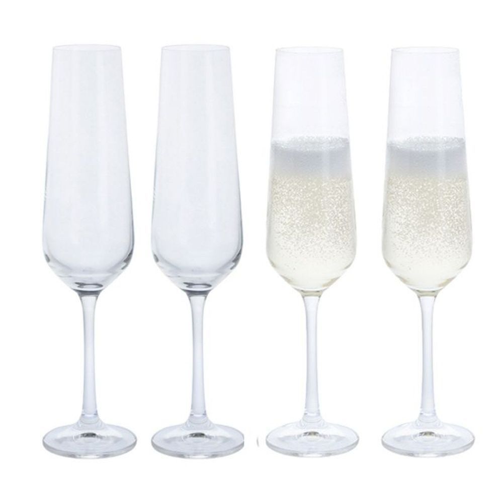 Dartington Cheers! Set of 4 Champagne Flute - Old Railway Line Garden Centre