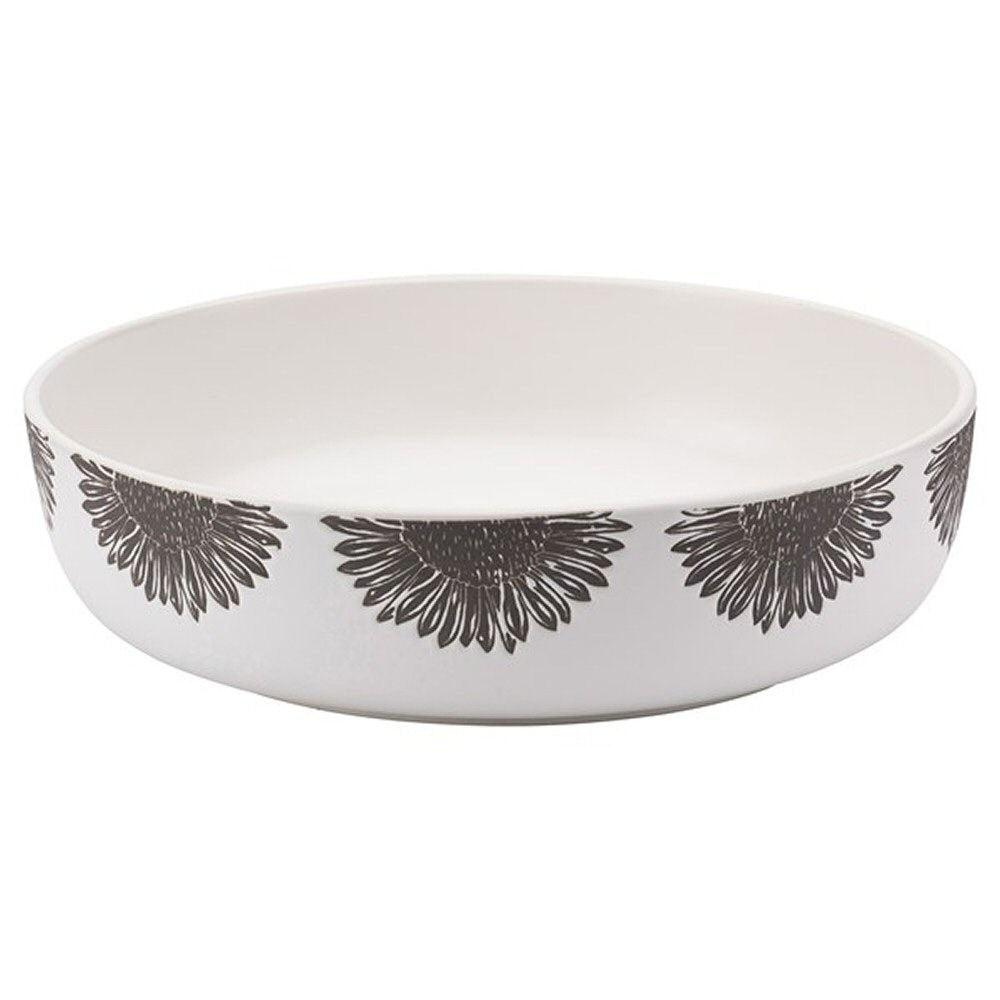 David Mason 30cm White Artisan Flower Serving Bowl - Old Railway Line Garden Centre