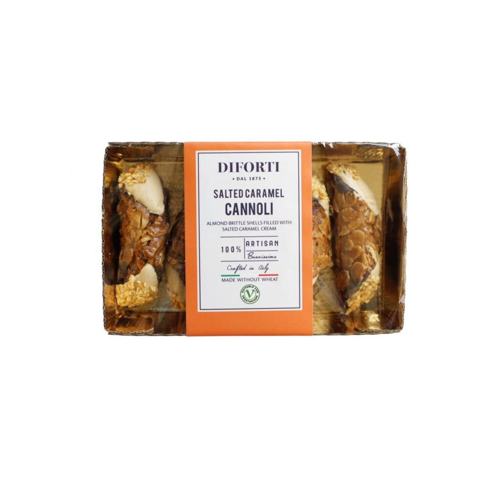 Diforti 200g Gluten Free Salted Caramel Cream Cannoli - Old Railway Line Garden Centre