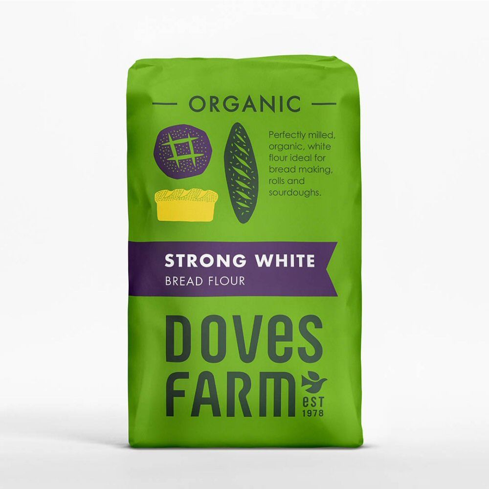 Doves Farm 1.5kg Organic Strong White Bread Flour - Old Railway Line Garden Centre