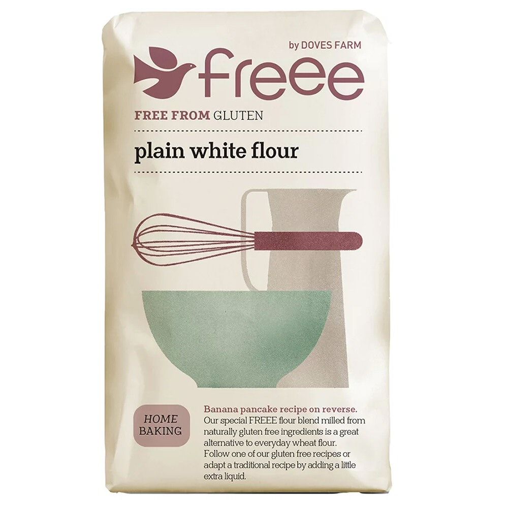 Doves Farm Freee 1kg Gluten Free Plain White Flour - Old Railway Line Garden Centre