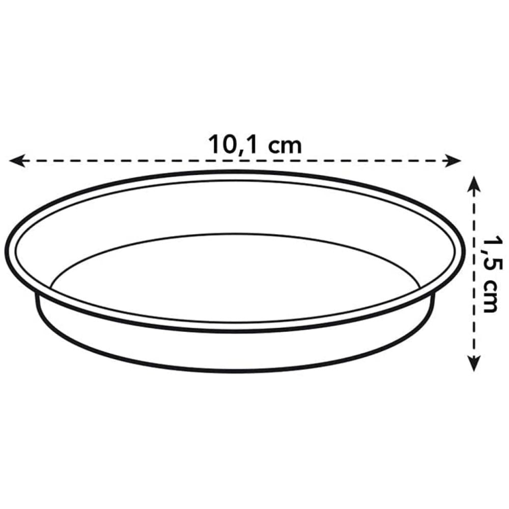 Elho 10cm Living Black Green Basics Saucer