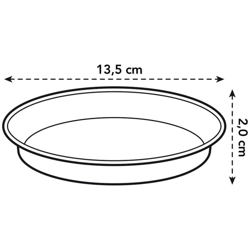 Elho 14cm Living Black Green Basics Saucer - Old Railway Line Garden Centre