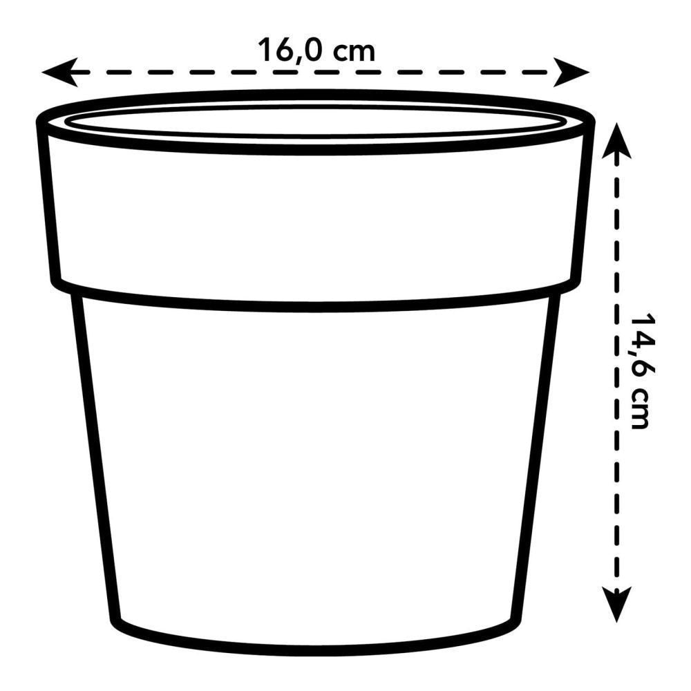 Elho 16cm Ochre B.For Original Round Pot - Old Railway Line Garden Centre