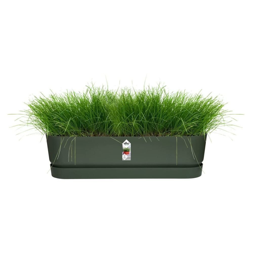 Elho 70cm Leaf Green Greenvillle Long Trough Planter - Old Railway Line Garden Centre