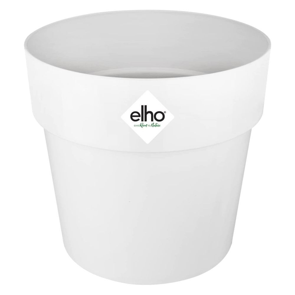 Elho White B.For Original Round Mini Pot - Old Railway Line Garden Centre