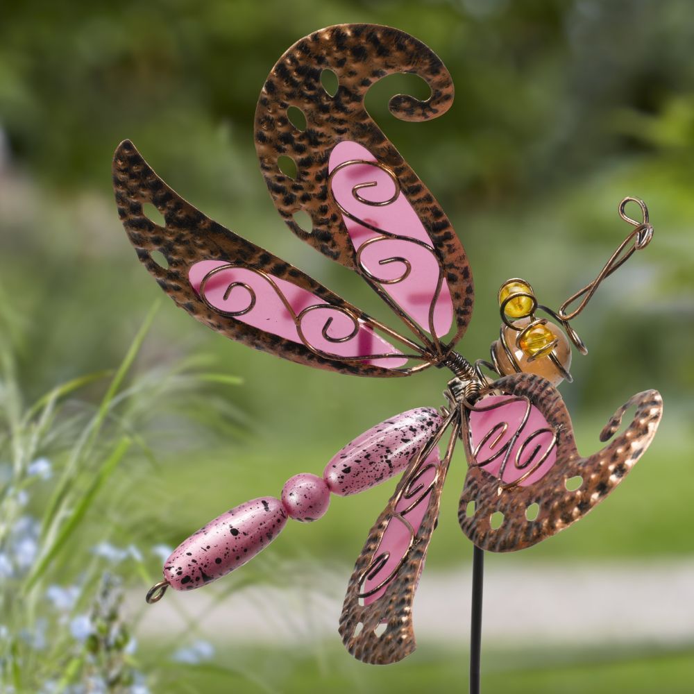 Flamboya 46cm Dragonfly Delight Border Stake (Choice of 2) - Old Railway Line Garden Centre