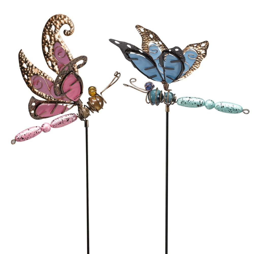 Flamboya 46cm Dragonfly Delight Border Stake (Choice of 2) - Old Railway Line Garden Centre