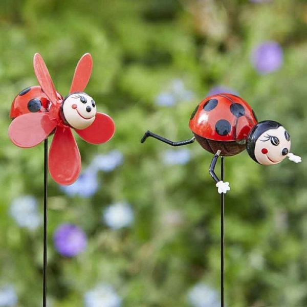 Flamboya 50cm Ladybug Loony Stake (Choice of 2) - Old Railway Line Garden Centre