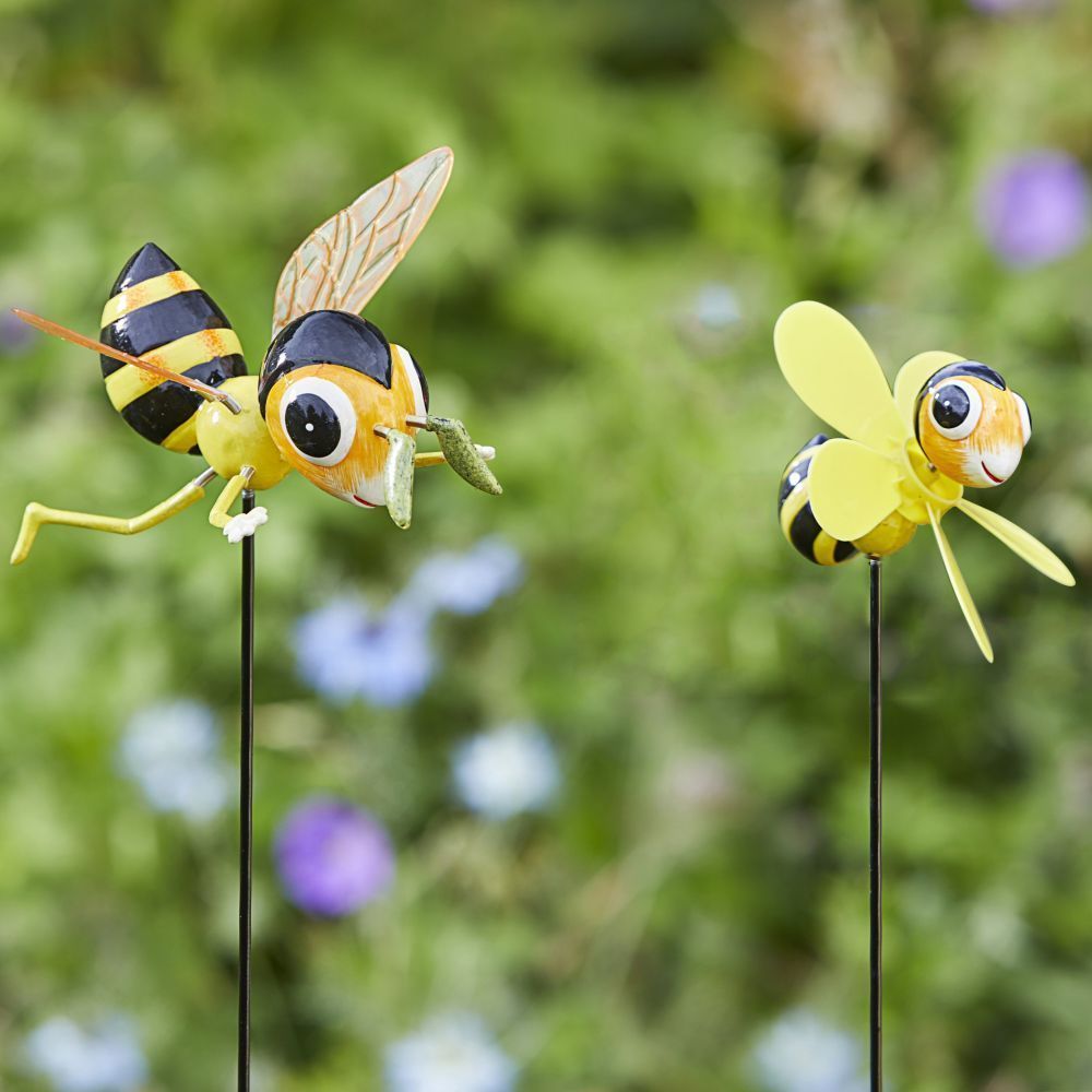 Flamboya 52cm Bee Loony Border Stake (Choice of 2) - Old Railway Line Garden Centre
