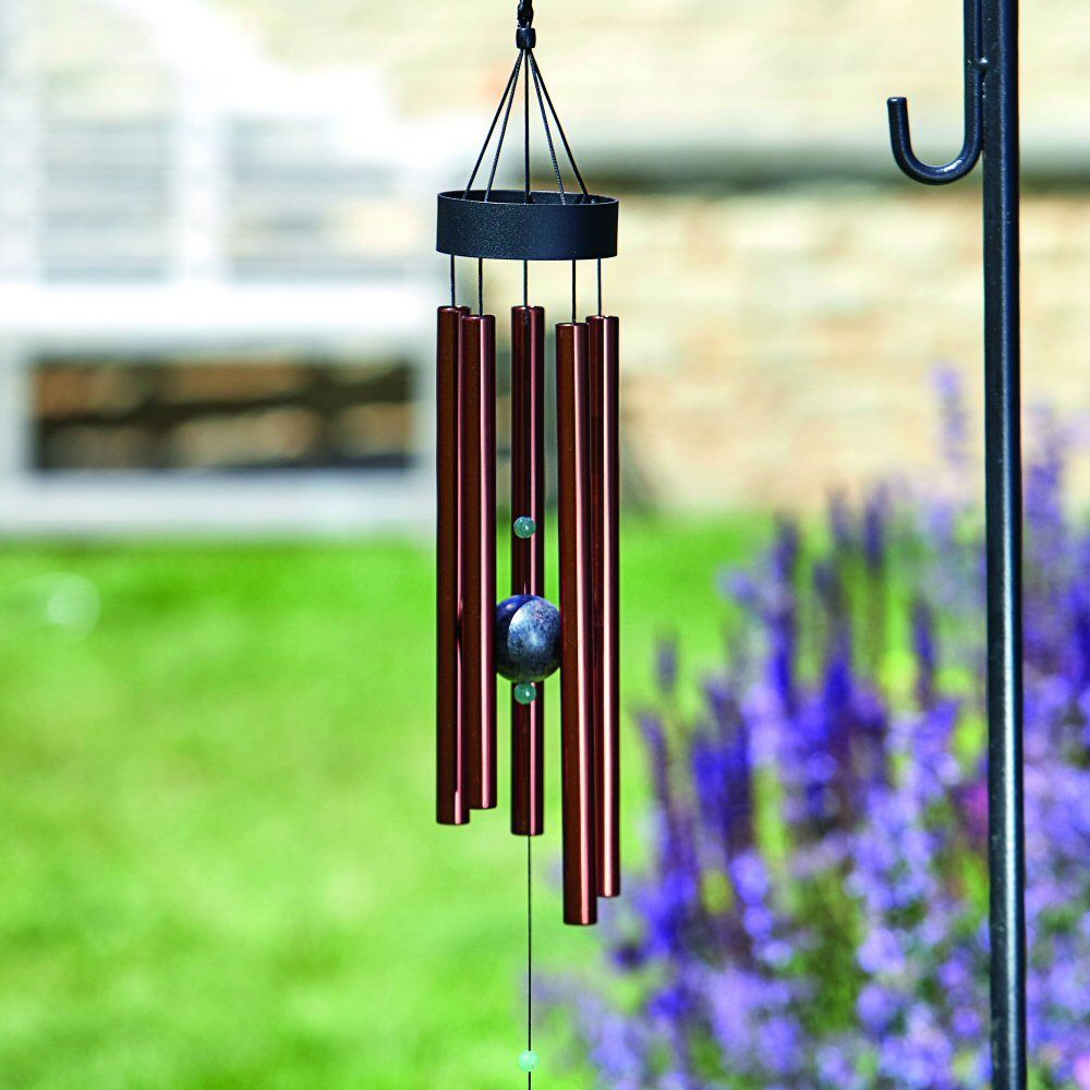 Flamboya 76cm Copper Jade Wind Chime - Old Railway Line Garden Centre