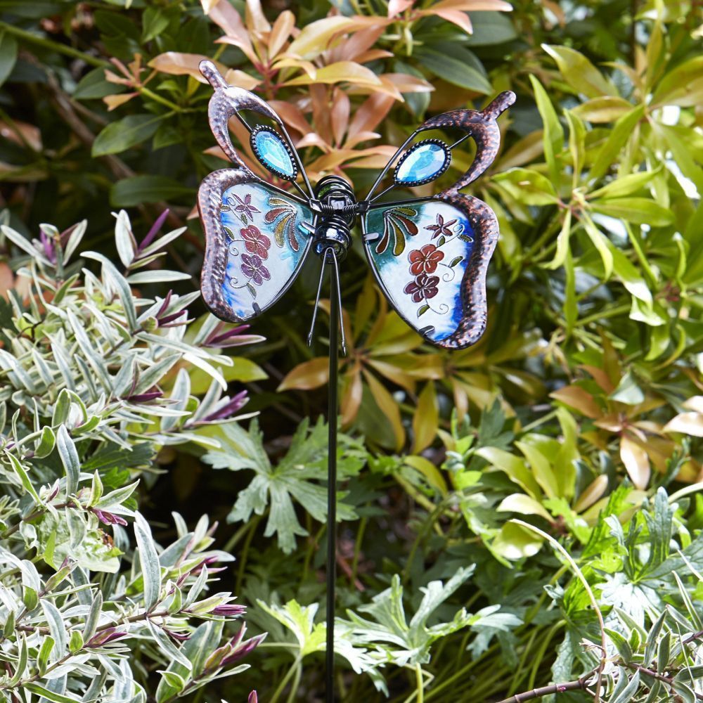 Flamboya 87cm Butterfly Brilliance Border Stake (Choice of 2) - Old Railway Line Garden Centre