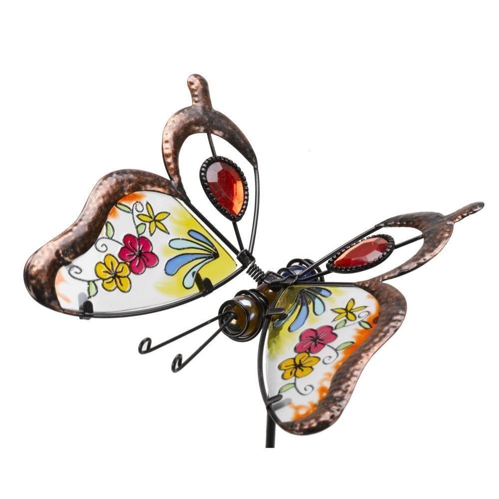 Flamboya 87cm Butterfly Brilliance Border Stake (Choice of 2) - Old Railway Line Garden Centre